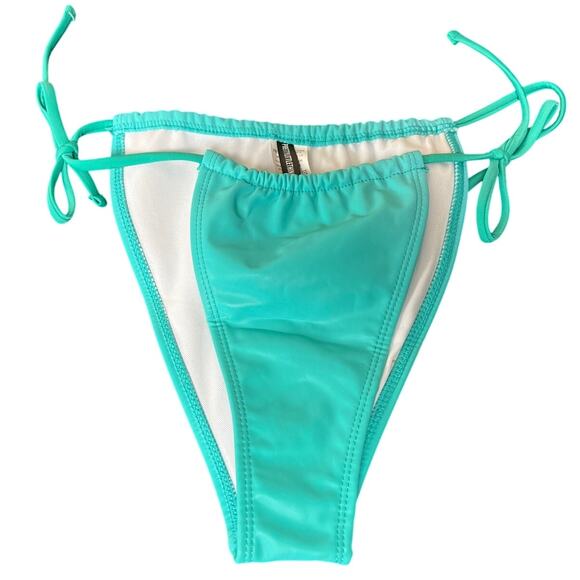 Pretty Little Thing Bikini Bottom Blue Size 6 - Picture 1 of 5